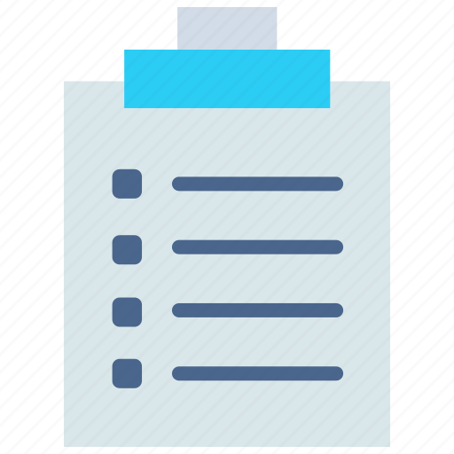 Checklist, clipboard, document, file, notebook, notepad, notes icon - Download on Iconfinder