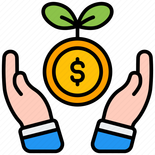 Growth, hand, financial, finance, money, economy, business icon - Download on Iconfinder
