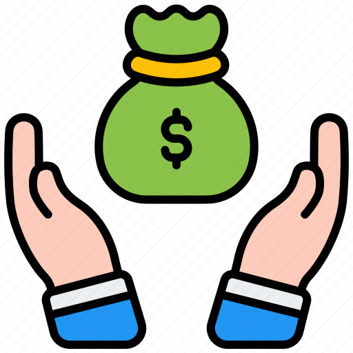 Hands, money, bag, financial, finance, economy, business icon - Download on Iconfinder