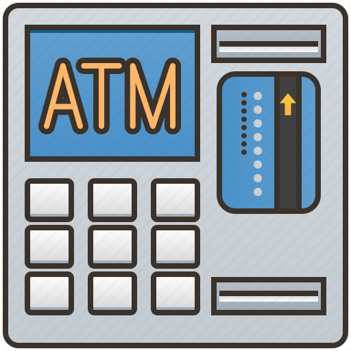 Atm, banking, cash, machine, withdrawing icon - Download on Iconfinder