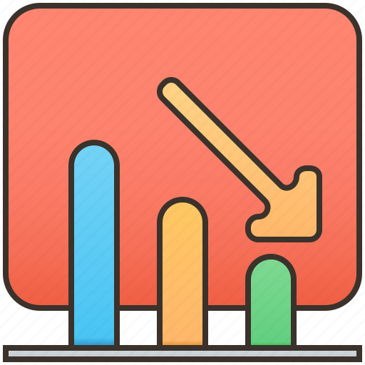 Business, decrease, downtrend, loss, marketing icon - Download on Iconfinder