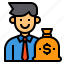 businessman, currency, money 