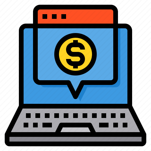 Currency, financial, laptop, money icon - Download on Iconfinder