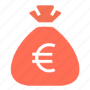 bag, budget, cash, euro, finance, money, money bag