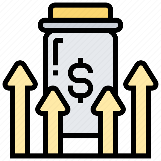 Budget, exceed, income, revenue, surpluses icon - Download on Iconfinder