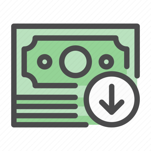 Currency, finance, money, crisis, dollar, down icon - Download on Iconfinder