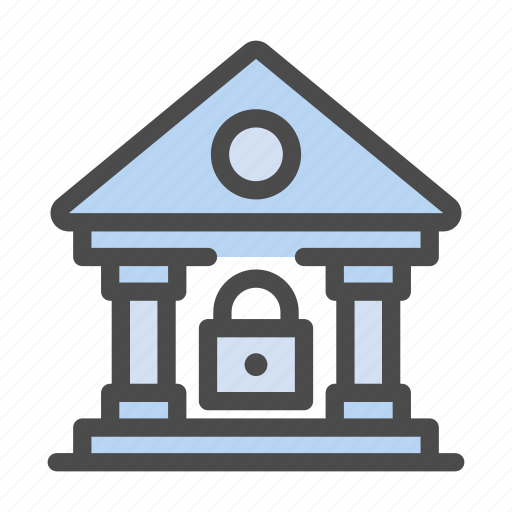 Bank, crisis, closed, finance, lock icon - Download on Iconfinder