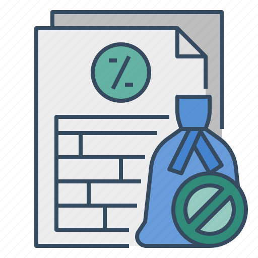 Tax, exempt, exclude, taxpayer, revenue, tax exemption, tax free icon - Download on Iconfinder