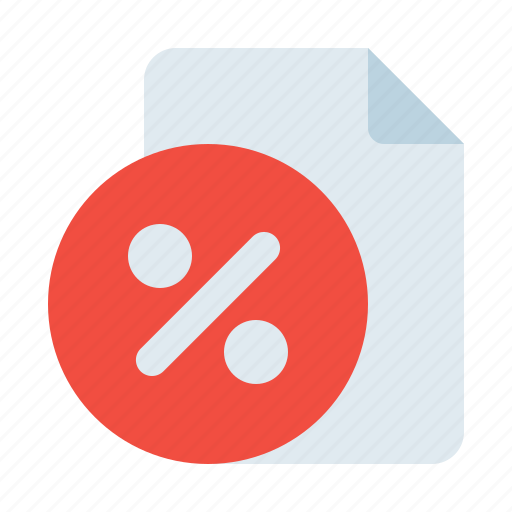 Tax, discount, file, document, accounting, finance, saving icon - Download on Iconfinder