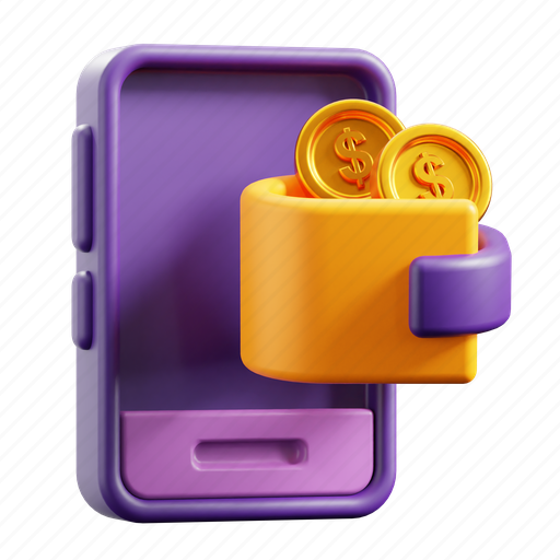 Wallet, digital bank, money, finance, payment, online payment, smartphone icon - Download on Iconfinder