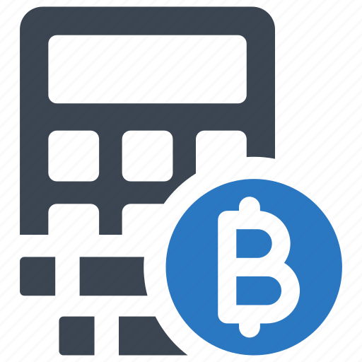 Bitcoin calculator, calculator, cryptocurrency icon - Download on Iconfinder