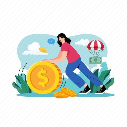 Financial, investment, stock, cash, banking, currency, exchange illustration - Download on Iconfinder