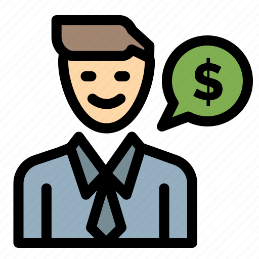 Dollar, job, man, work icon - Download on Iconfinder