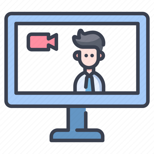 Call, conference, conversation, internet, interview, online, video icon - Download on Iconfinder