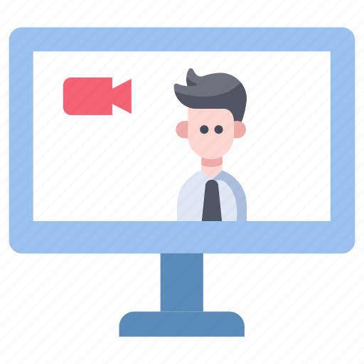 Call, computer, conference, internet, interview, online, video icon - Download on Iconfinder