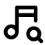 music, search, player, zoom, find, glass 