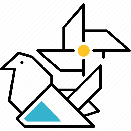 Paper, bird, crane, birdie, origami icon - Download on Iconfinder