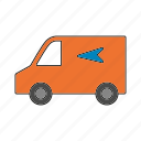 automobile, car, delivery, traffic, transportation, van, vehicle
