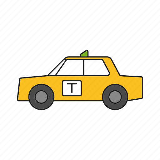 Automobile, cab, car, taxi, traffic, transportation, vehicle icon - Download on Iconfinder