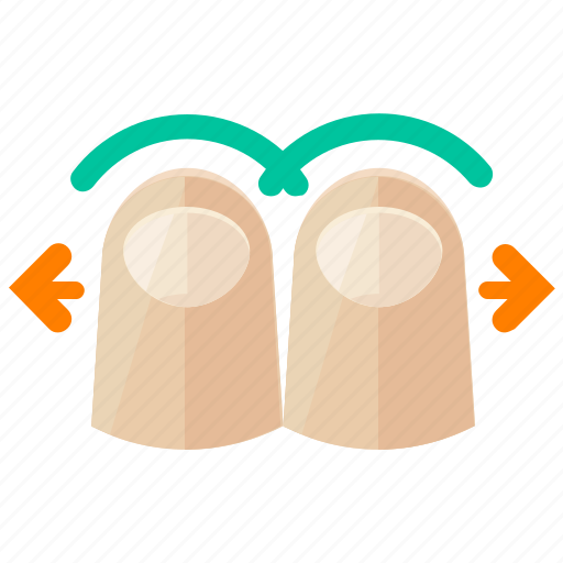 Finger, left, move, right, touch, two, arrows icon - Download on Iconfinder