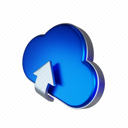 Cloud, upload, download, data, file, up, storage 3D illustration - Download on Iconfinder