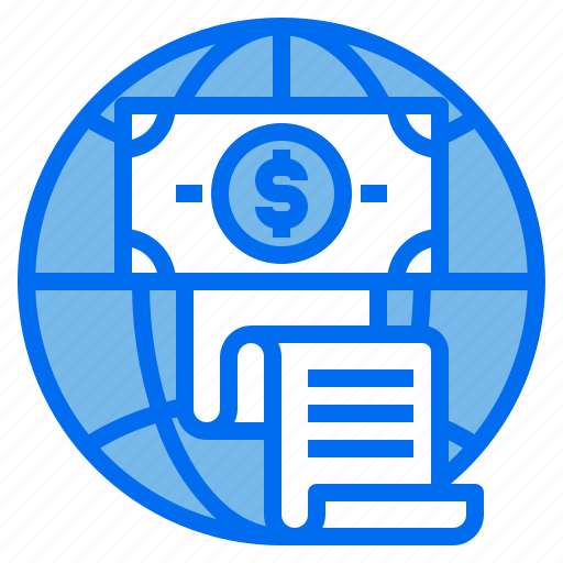 Business, globe, invoice, money icon - Download on Iconfinder