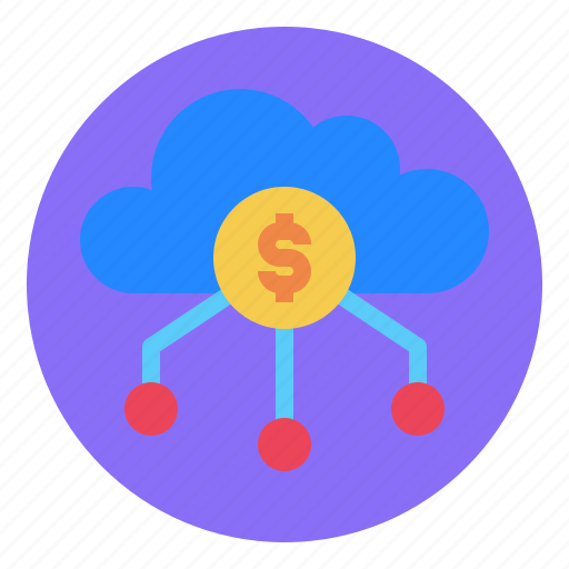 Cloud, coin, money, network icon - Download on Iconfinder