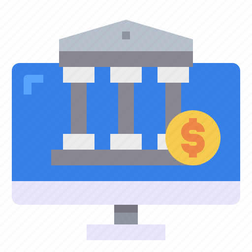 Bank, business, coin, computer icon - Download on Iconfinder