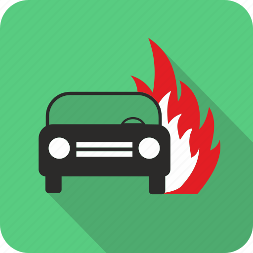 Car, fire, auto, burn, flame, vehicle icon - Download on Iconfinder