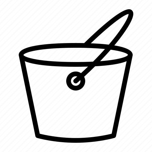 Wildfires, bucket, paint, brush icon - Download on Iconfinder