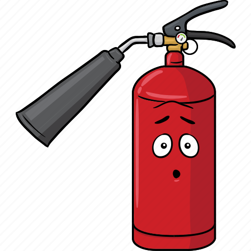Cartoon, emoji, extinguisher, face, fire icon - Download on Iconfinder