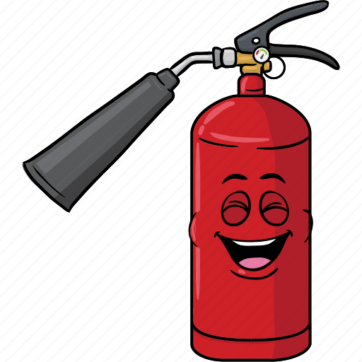 Cartoon, emoji, extinguisher, face, fire icon - Download on Iconfinder