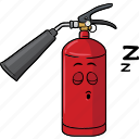cartoon, emoji, extinguisher, face, fire