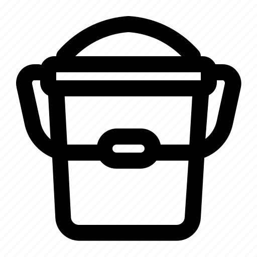 Sand bucket, cleaning, emergency, danger, tool, equipment, gear icon - Download on Iconfinder
