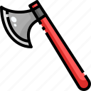 axe, firefighter, firefighting, hatchet, security, tool, weapon