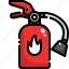 emergency, extinguisher, fire, protect, safety, secure 