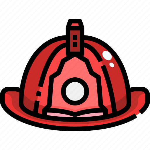 Firefighter, fireman, hat, helmet, protection, safety, security icon - Download on Iconfinder