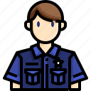 avatar, guard, guardian, man, officer, policeman, policemen