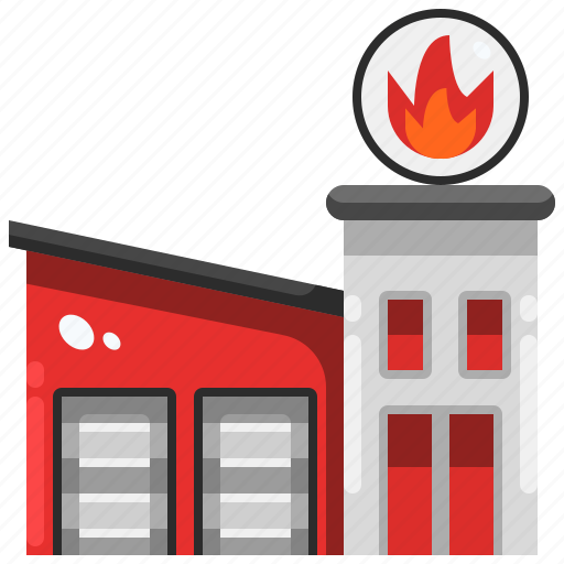 Building, emergencies, fire, firefighters, station icon - Download on Iconfinder