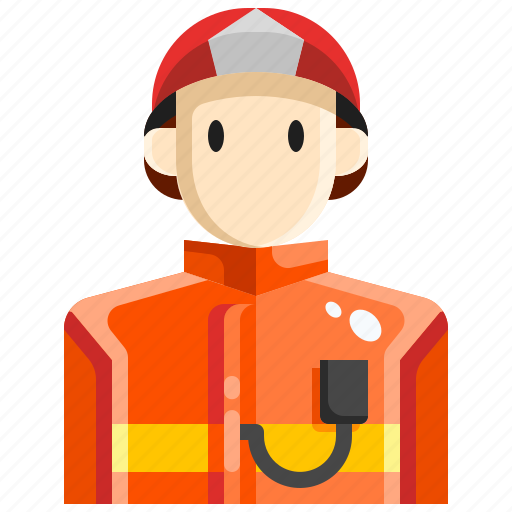 Avatar, firefighter, fireman, job, person, security icon - Download on Iconfinder