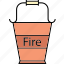 fire bucket, fire retardant, helicopter bucket, housefire bucket, sand bucket, steel bucket 