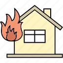 burning house, estate fire, fire home, fire house, house flame, smog fire