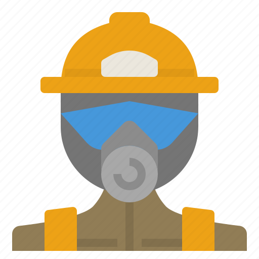 Equipment, fire, firefighter, fireman, mask, protection, safe icon - Download on Iconfinder