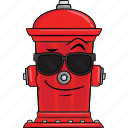 cartoon, emoji, fire, hydrant, smiley
