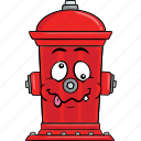 cartoon, emoji, fire, hydrant, smiley 