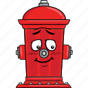 cartoon, emoji, fire, hydrant, smiley 