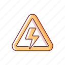 high voltage, warning, sign, danger