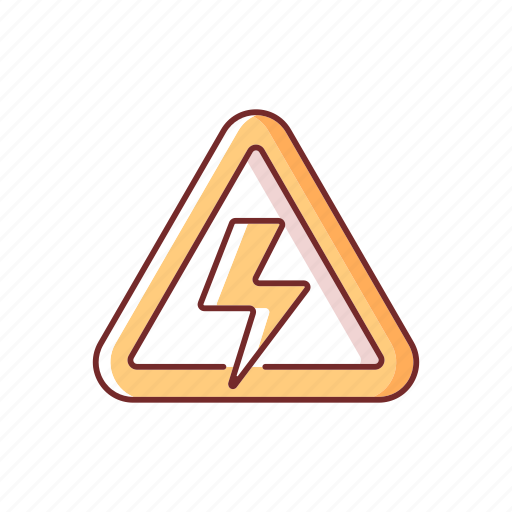 High voltage, warning, sign, danger icon - Download on Iconfinder