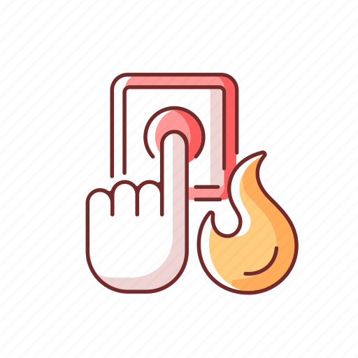 Fire alarm, danger, emergency, button icon - Download on Iconfinder