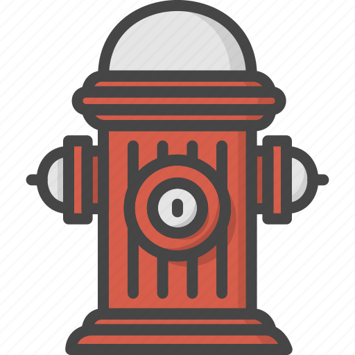 Filled, firefight, hydrant, outline, service, water icon - Download on Iconfinder